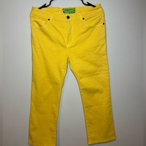 SR vs. Sandrine Rose Yellow Jeans “The Virgin Label” Los Angeles Size 28 NWT